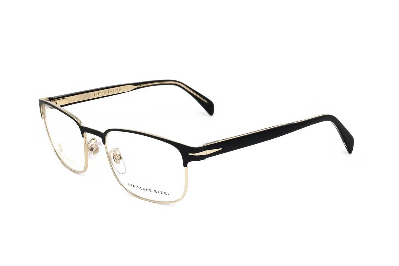 David Beckham Db1066 Eyeglasses - MATTE BLACK GOLD - view 3